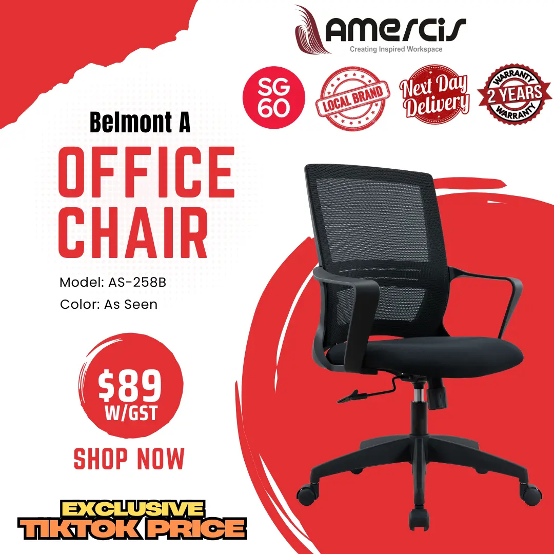 Amercis Mid Back Belmont B Mesh Chair AS-258B