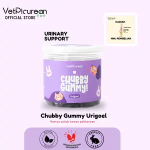 Vetpicurean Chubby Gummy Urigoel | Vitamin Urinary Kucing Anjing untuk FLUTD & Kencing Batu