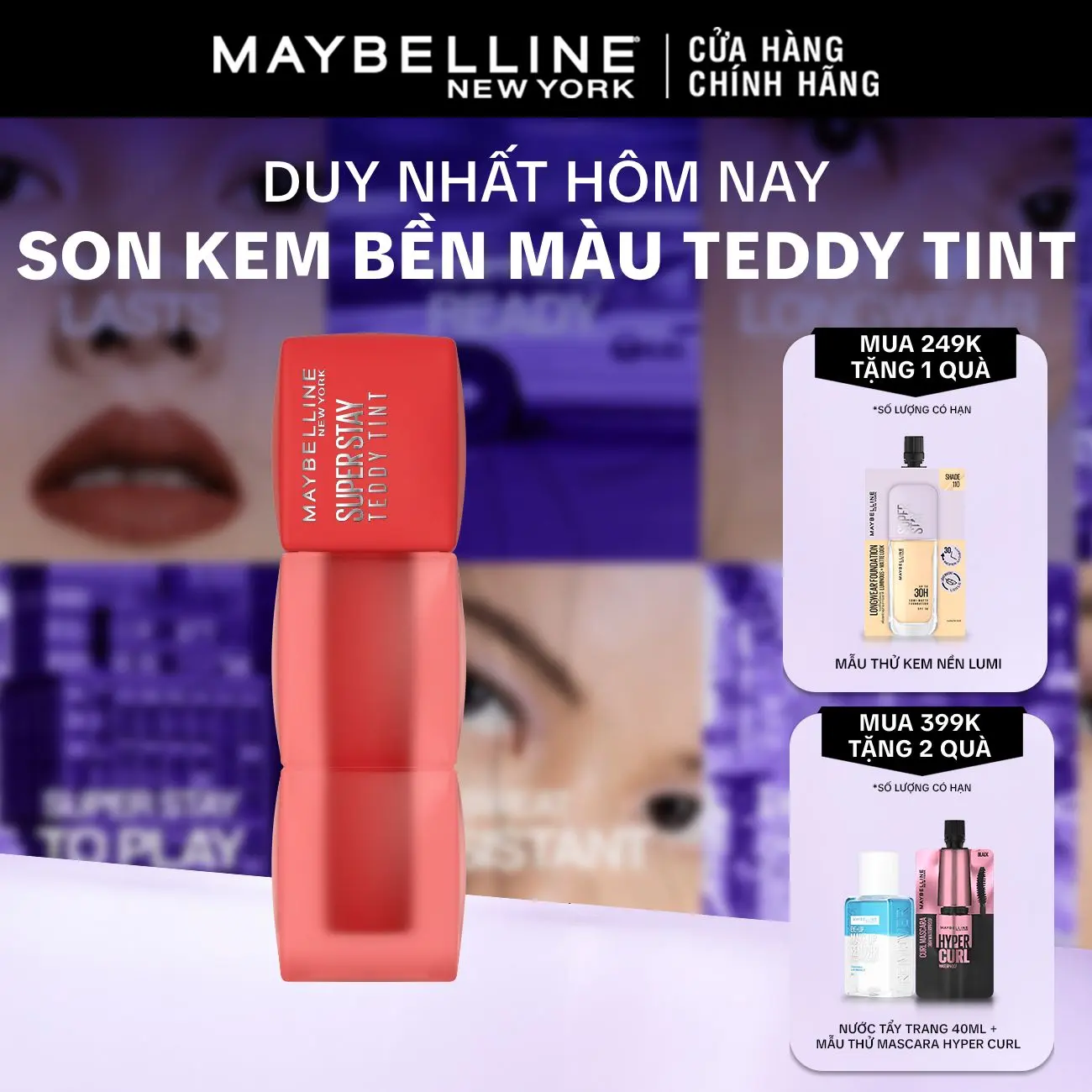Son Kem Bông Bền Màu Superstay Teddy Tint Maybelline New York 5ml