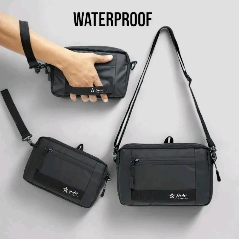 Tas Selempang Pria Handbag Waterproof Pouch Bag Slingbag Lea