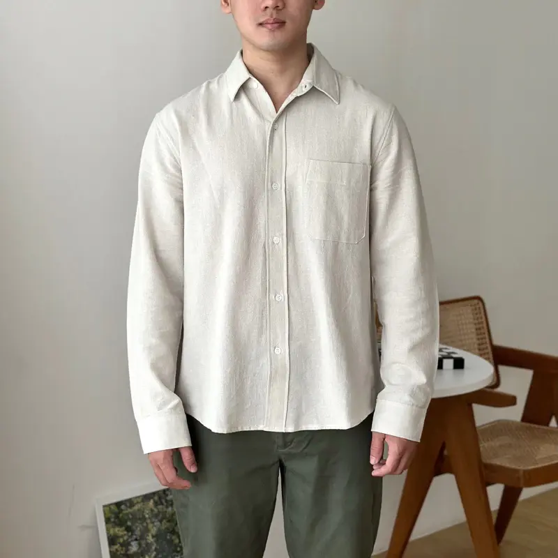 kemeja pria. kemeja linen lengan panjang kemeja linen premium kemeja pria linen kemeja pria lengan panjang 6