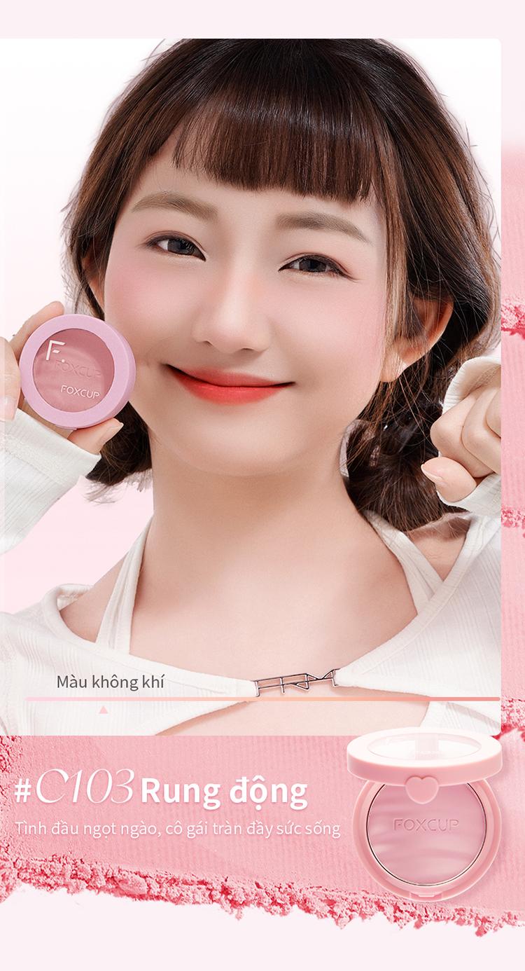 Product Introduction of 【F-Sale】FOXCUP Má Hồng Co Giãn Màu Sắc Tự Nhiên, Tạo Điểm Nhấn Sáng Bóng Và Tạo Khối - Hàng Chính Hãng【Giao hàng siêu tốc】 7