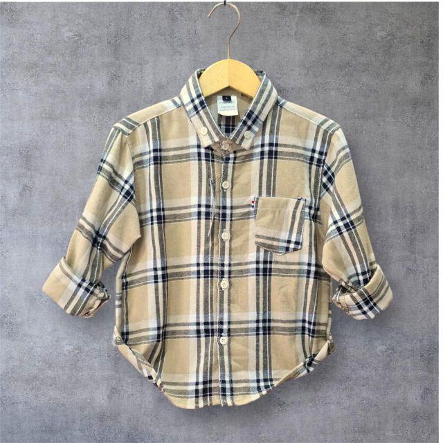 ROOE YARA KIDS & JUNIOR Kemeja Flanel Anak Usia 1-12 Tahun Lengan Panjang Size M L XL 2XL dan 3XL Best Seller Fashion anak motif  Kotak-Kotak