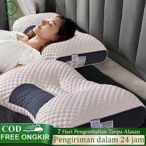 Bantal tidur busa memori bantal tidur sehat bantal hotel bantal pijat 48x74x6/7/8cm guling Bed Biru