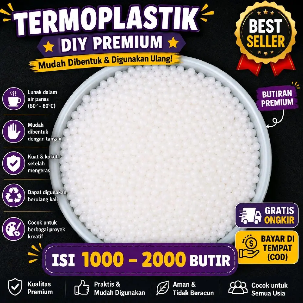 isi 1000 - 2000 butir diy termoplastick premium