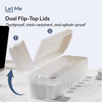 Gambar Let Me Kotak Penyimpanan Kabel Data - Storage Box Cable Organizer Charger Bin 7 Slot Multifungsi LM-AGB2037 - Transparan dari Letme Home Living Kab. Tangerang 4 Tokopedia