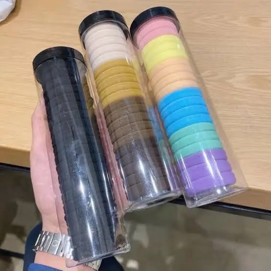IKAT RAMBUT ANAK ELASTIS ISI 20PCS KUNCIRAN WANITA MOTIF POLOS 1