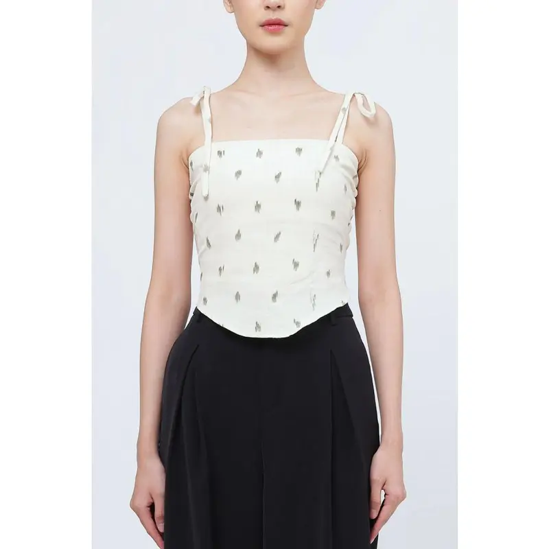 White Moyra Tenun Top - OE 1