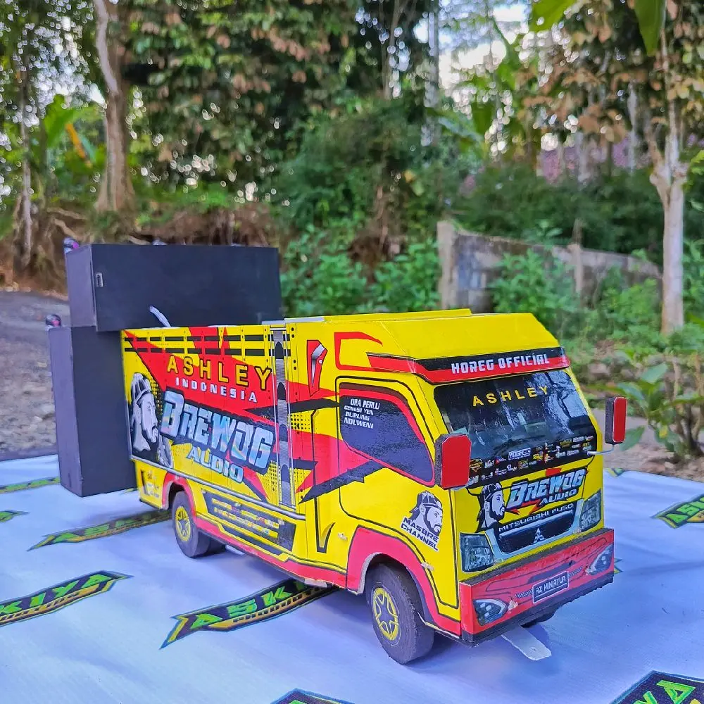 MINIATUR TRUK SOUND SYSTEM SUDAH BLUETOOTH Control Remote Toy Led Lampu