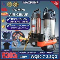 Gambar MAXPUMP Pompa Celup Air Kotor 4 inch Pisau Pemotong Blade Air Asin Laut Kotoran Sampah Kuras Air Banjir Septic Tank / Kloset Kolam Lumpur / Anti Penyumbatan Pompa Industri 380v - WQ50-7-2.2QG-orange dari Poseidonpump Kota Administrasi Jakarta Utara 1 Tokopedia