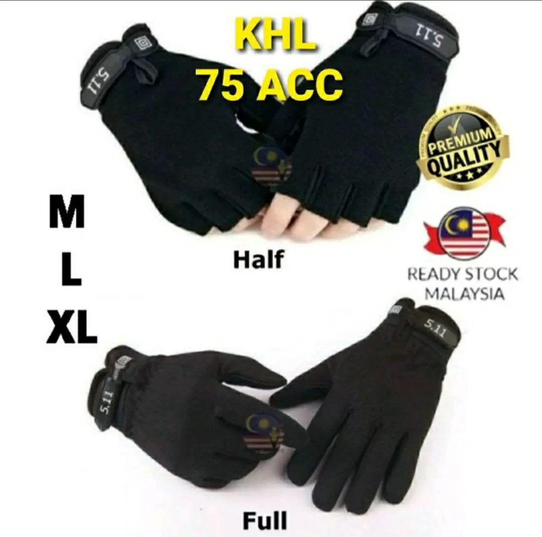 511 Multifunctional Half/Full Finger Tactical Glove Combat Ride Climbing Hiking Anti-Slip
