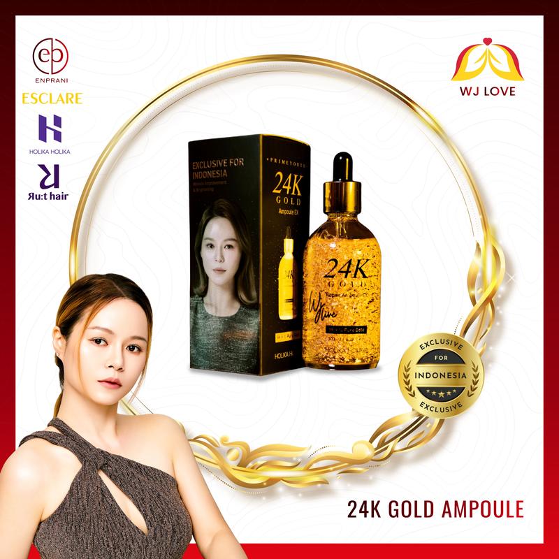 [Holika Holika] NEW 24K Gold Ampoule ( Serum Wajah Emas) Kerutan Mencerahkan Vitamin Mengencangkan 1