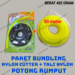 328 SENAR NYLON+NYLON CUTTER UNTUK MESIN POTONG RUMPUT 2TAK 4TAK