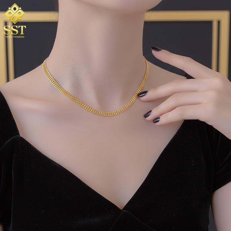  Dây chuyền Titan SST Xương Cá Choker Cá Tính Không Đen Gỉ VC322 