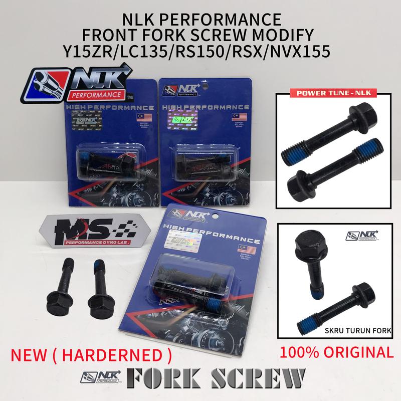 NLK PERFORMANCE SCREW TURUN FORK/SKRU TURUN FORK HEAVY DUTY HARDENED ...