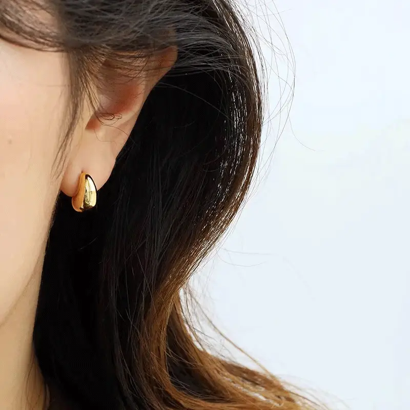 Perhiasan wanita baru 2025 925 aksesoris mode populer anting hijab 2