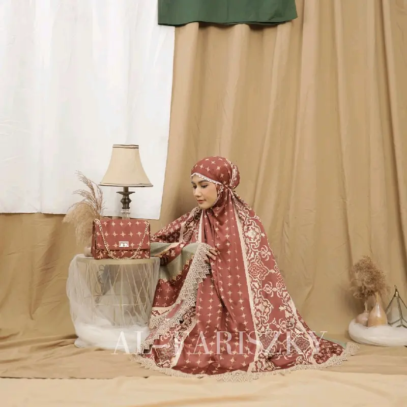 Mukena Dewasa 2in1 Maxmara Silk Premium Renda Cantik Nagita Lembut 2