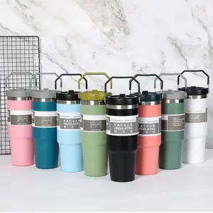 Tumbler Stainless Tahan Panas Dingin Handle 3in1 ORIGINAL / Botol Minum Portable  Stainless Steel Vacuum Insulated Thermos