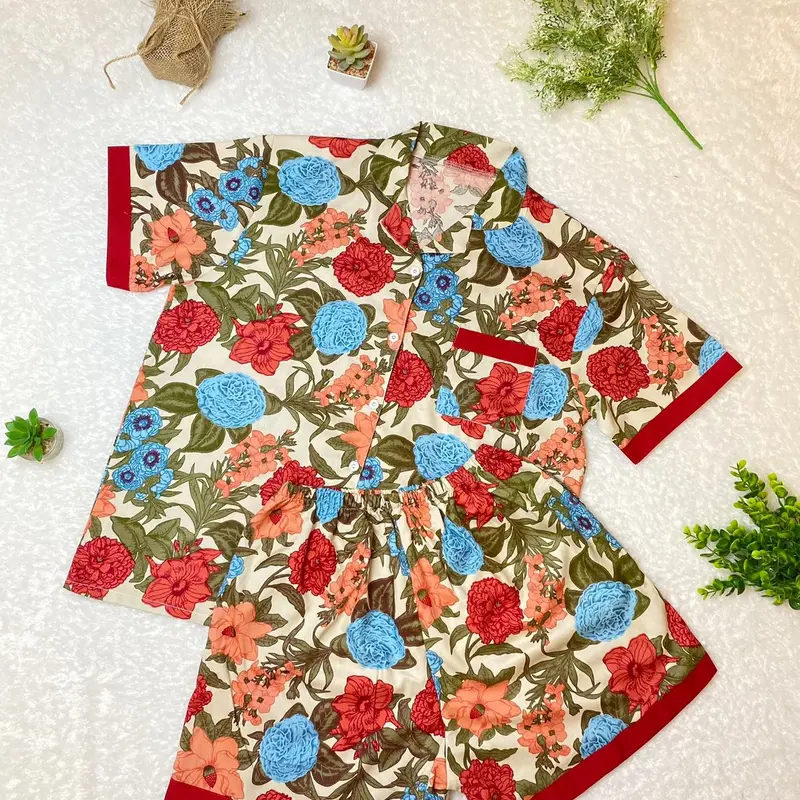 Nardita Sleepwear AULIA SET PIYAMA WANITA PAJAMAS SETELAN BAJU TIDUR RAYON PREMIUM natal one set piyama rayon 5