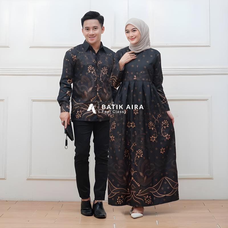 Set Batik Couple lamaran kondangan batik couple terbaru 2024 Muslim Dress Wanita 6