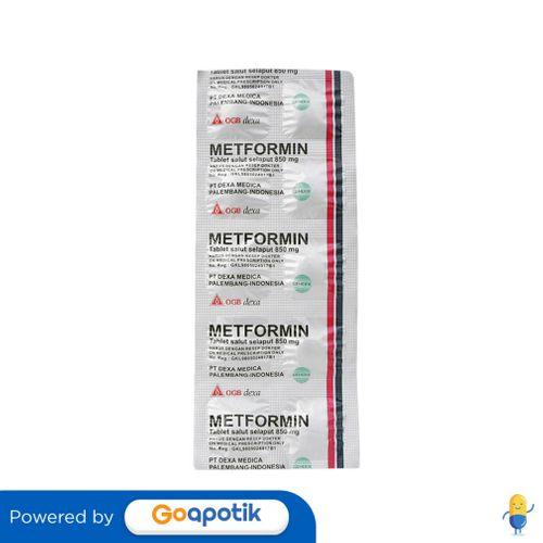 METFORMIN OGB DEXA MEDICA 850 MG STRIP 10 TABLET