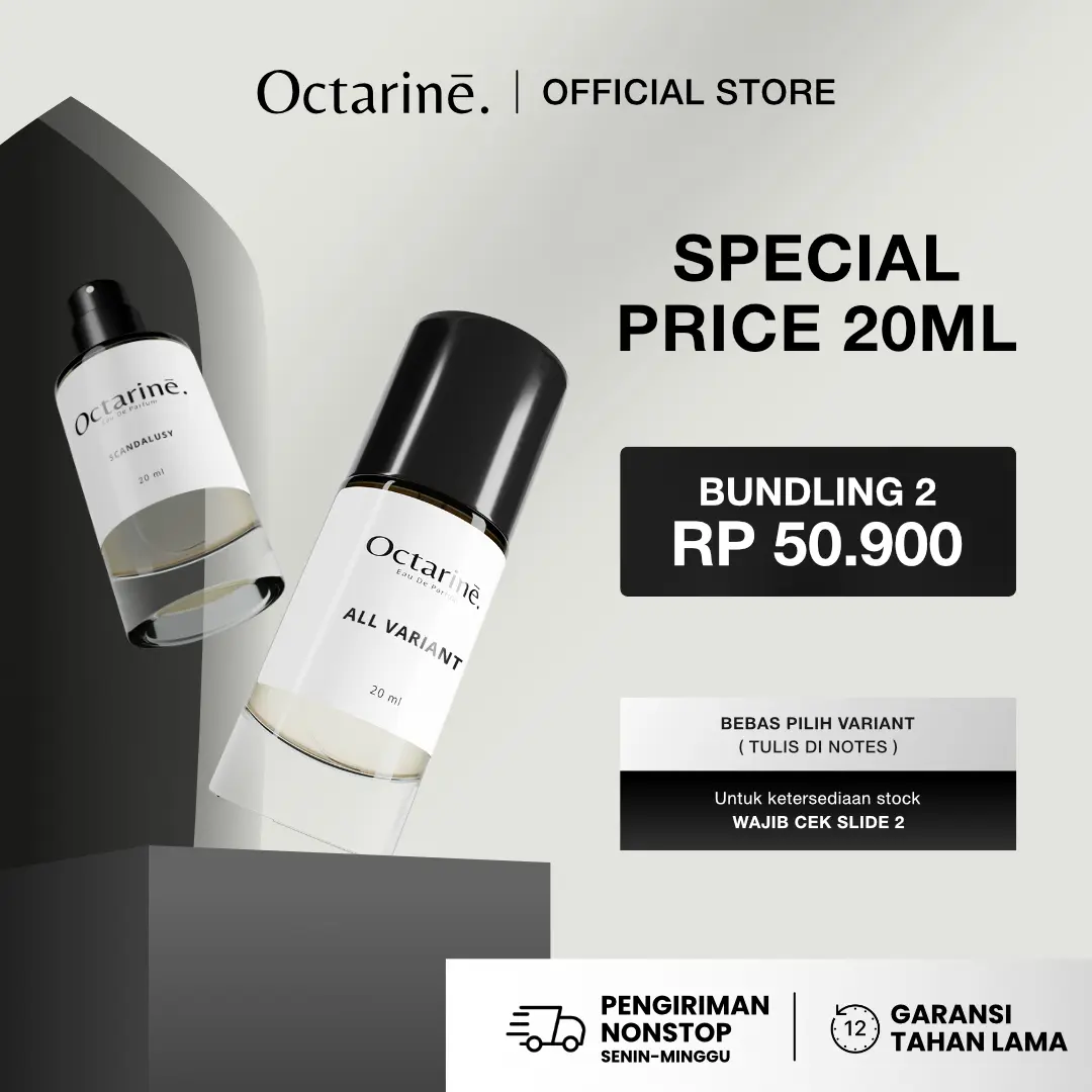 [ PROMO ] Bundling 2 Botol Parfum 20ml Bebas Pilih Varian - by Octarine Perfume