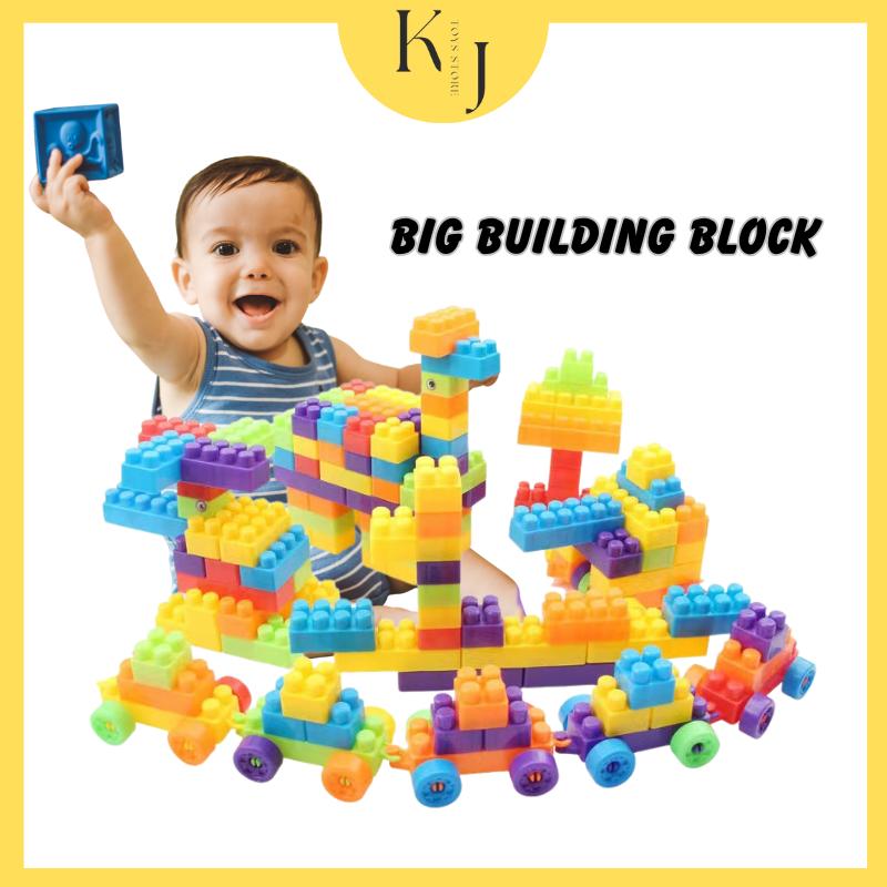 140/210pcs Big Size Building Blocks Mainan menbina Pendidika - TikTok ...