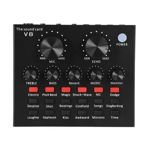 Sound Card V8 Mixer External DoundCard V8 USB Audio Live Broadcast V8,