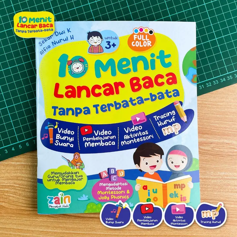 10 menit lancar membaca buku belajar cepat tanpa terbata bata anak metode montessori tk sd paud kelas 1 2 3 tahun baca 15  jago mahir original book smart book  baca modul untuk cara 7