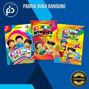 ( 3 BUKU ) Asyik Baca 123 | Buku Belajar Membaca Bacalah Paud/TK | 16 Hal 14.5x20.5 Cm | Cahaya Ilmu Bandung