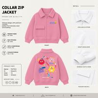Gambar WGUD'S KIDS Collar Zip Jacket Anak Hoho Jump Poly Fleece Umur 4-15 Tahun Unisex Laki-Laki & Perempuan | JacketWanita - Hitam, M (4-6 Thn) dari WGuds Kids Kota Administrasi Jakarta Barat 5 Tokopedia