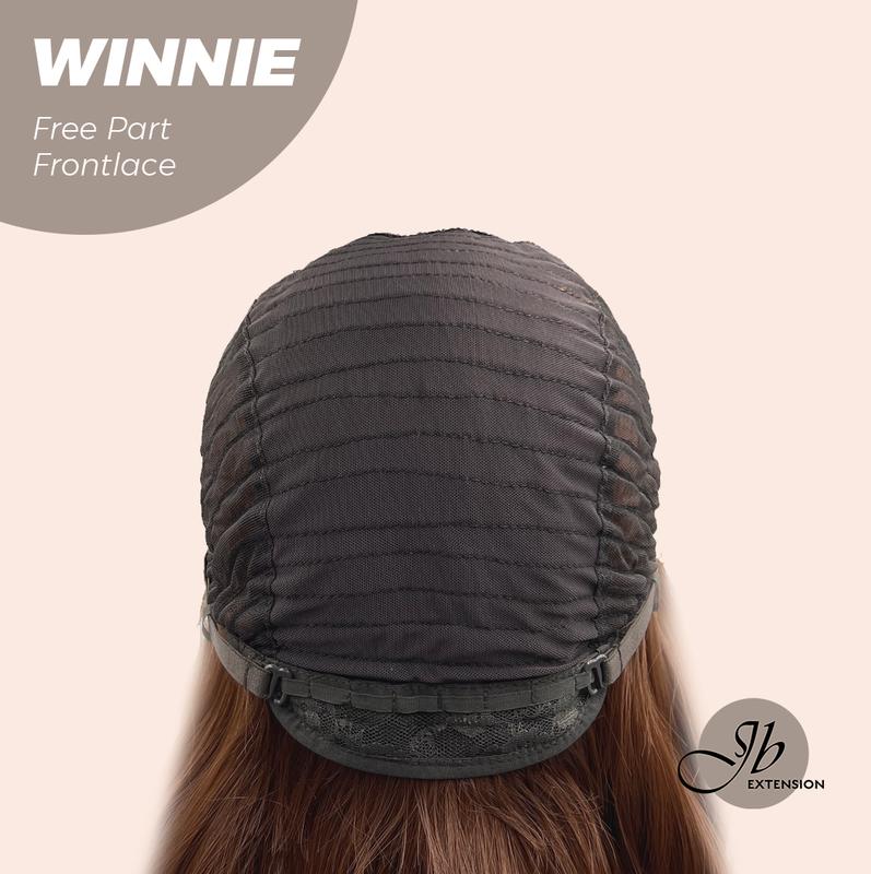 JBEXTENSION【UK】26 Inches Copper Curly Fiber X, Tangle Less Pre-Cut Free Part Frontlae Glueless Wig WINNIE 8