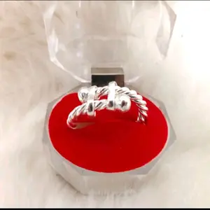 cincin benang plintir bahan perak murni