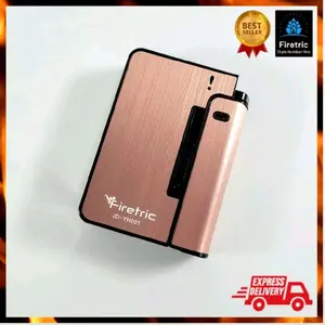Kotak RKK Fashion Black Pink Bungkus Case with Lighter Korek Api Slot