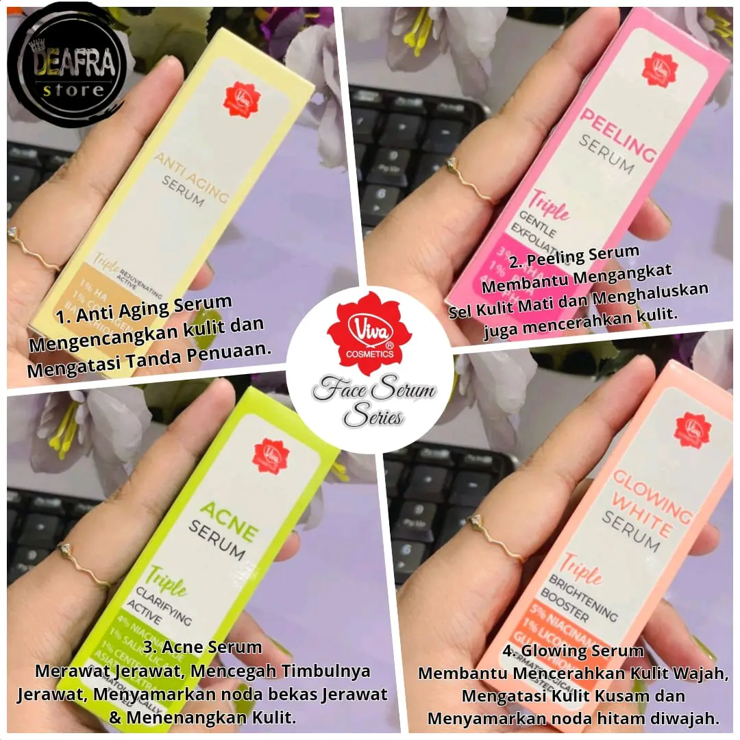 VIVA FACE SERUM SERIES| ACNE SERUM | GLOWING SERUM | EXFO SERUM | ANTI AGING SERUM |