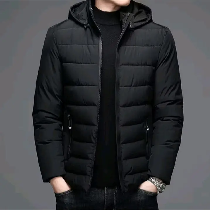 Jaket musim dingin pria/ Jaket winter pria/ Jaket hangat tebal/ Jaket kembung Casual Hitam 4