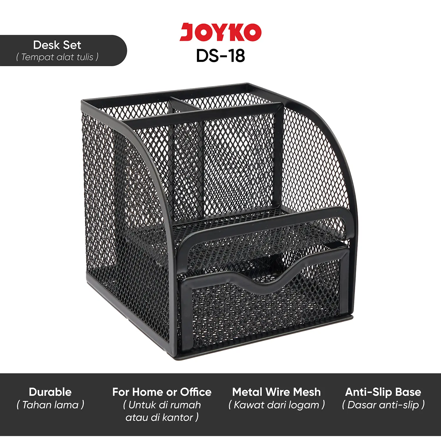 Desk Set / Pen Holder / Tempat Alat Tulis Jaring Jala Joyko DS-18