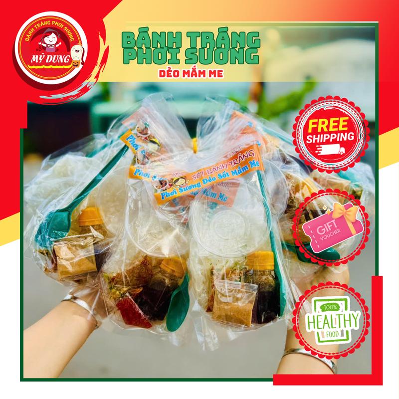  MÃ SỈ 099- Bánh Tráng Phơi Sương Mỹ Dung Foods Đặc Sản Tây Ninh Dẻo Mềm chua cay ngọt ngọt Chính Hãng - Dẻo Mắm Me 