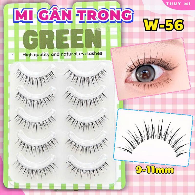 Lông Mi Giả Gân Trong Sợi Tia W56 GREEN Thuỷ Mi