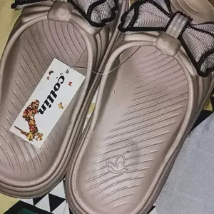 COLLIN Sendal Selop Wanita Flat Slip On Pita List Hitam 2D STYLE B6279-1 Sandal Karet Shoes