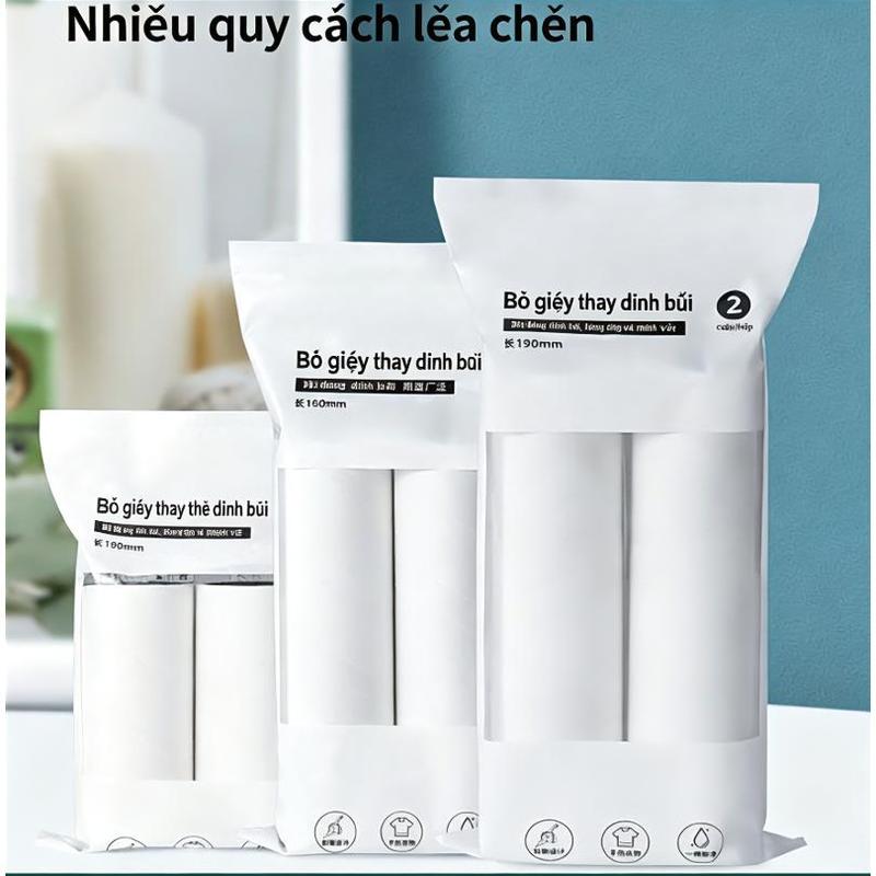 Giấy dán chống bụi 10/16/19/24cm, cuộn giấy dán có thể xé, lõi giấy thay thế