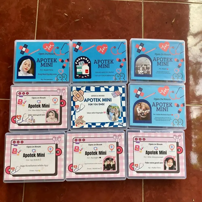 Box dan stiker, kotak obat, kado pacar, hadiah Foto,kqdo 2