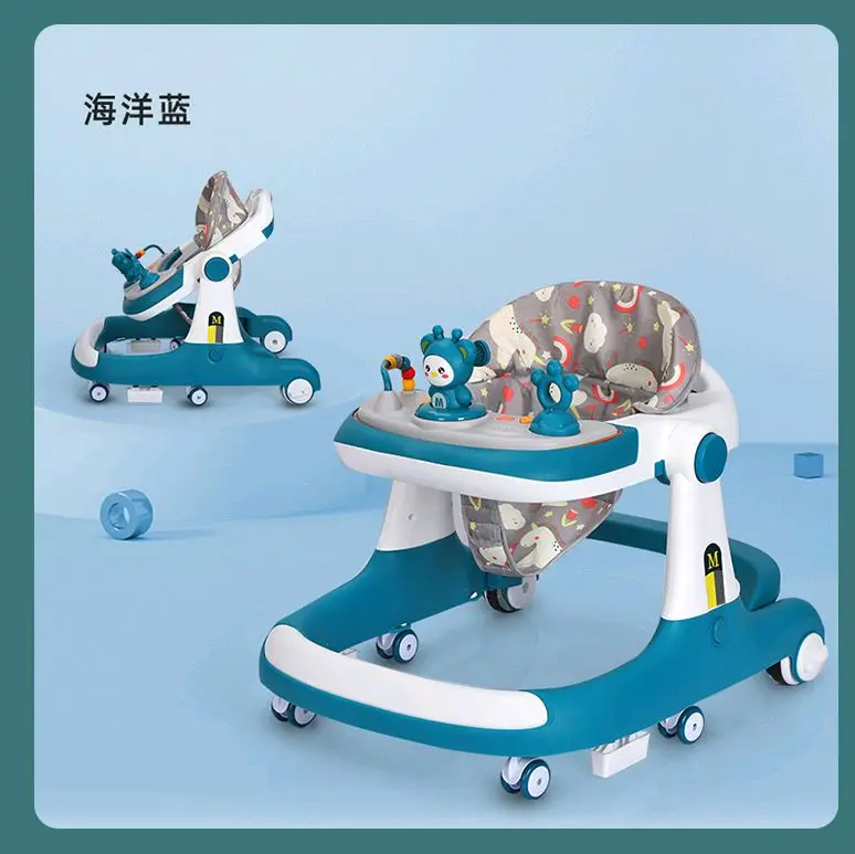 Xe tập đi đa năng chữ U cao cấp nhất, có bàn ăn dặm kèm đồ chơi và đèn nhạc 0