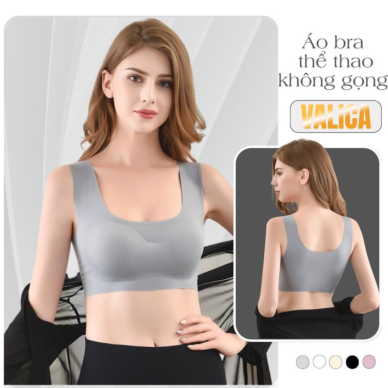 Áo Ngực không gọng thể thao mút mỏng Sport  - Áo Bra nữ Tập Thể Dục chất su lạnh mát mẻ, co dãn Tập Yoga Tập Gym VALICA A5262 Top