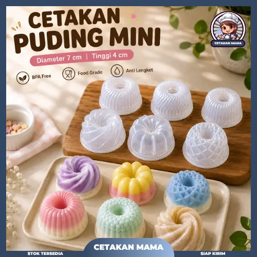 12 pcs Mix 6 motif cetakan loyang ager ager jelly cetakan coklat cetakan kue cetakan kukus termurah