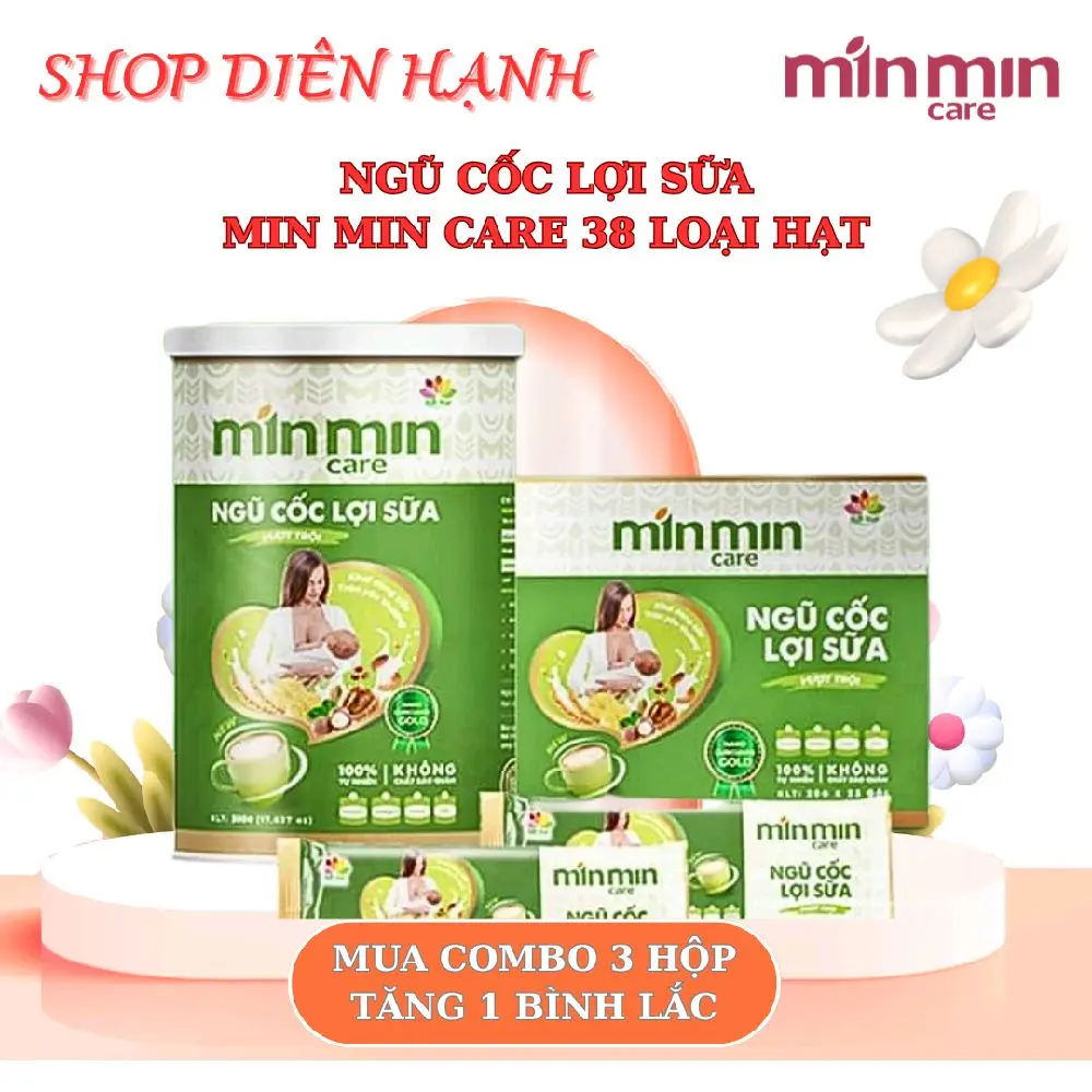NGŨ CỐC LỢI SỮA MIN MIN CARE 38 VỊ HẠT NANO CURUMIN Hạt Ngũ Cốc Food