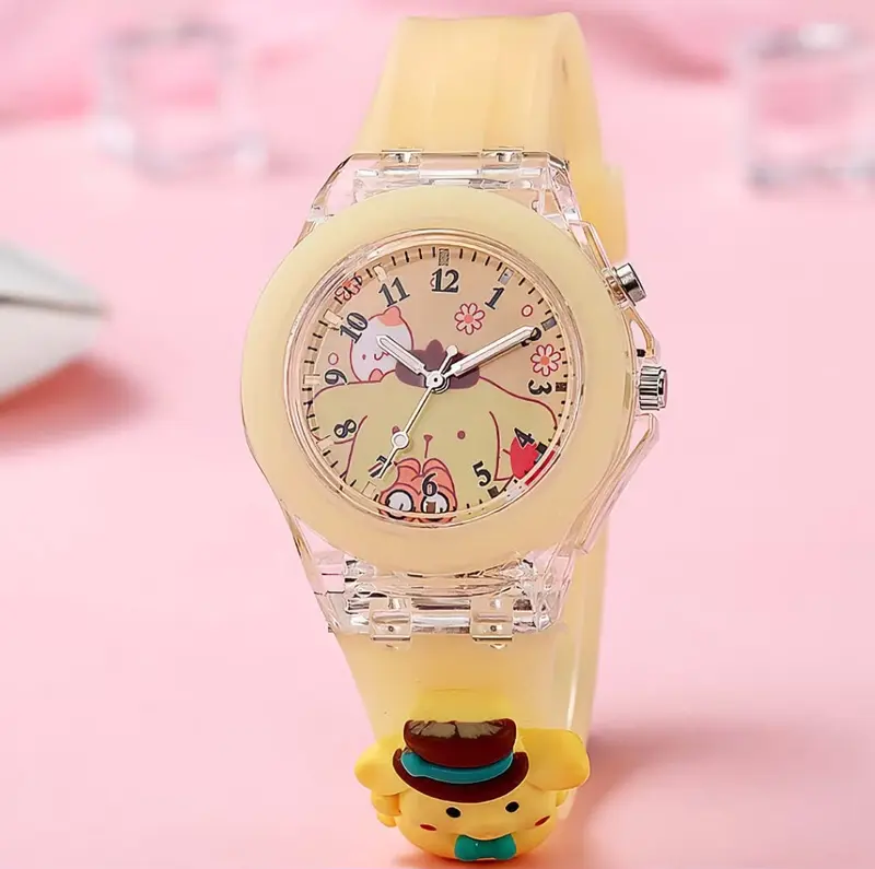 JAM TANGAN ANAK-ANAK DESAIN IMUT DENGAN BERBAGAI PILIHAN WARNA DAN KARAKTER LUCU DENGAN LAMPU LED 8