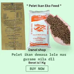 1kg pelet ikan lele nila mas gurame Eco