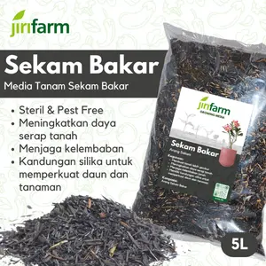 JIRIFARM - Sekam Bakar Arang Sekam Metan Campuran Untuk Media Tanam