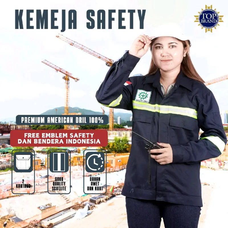 Wearpack Safety Atasan Kerja Lapangan Lengan Panjang 2
